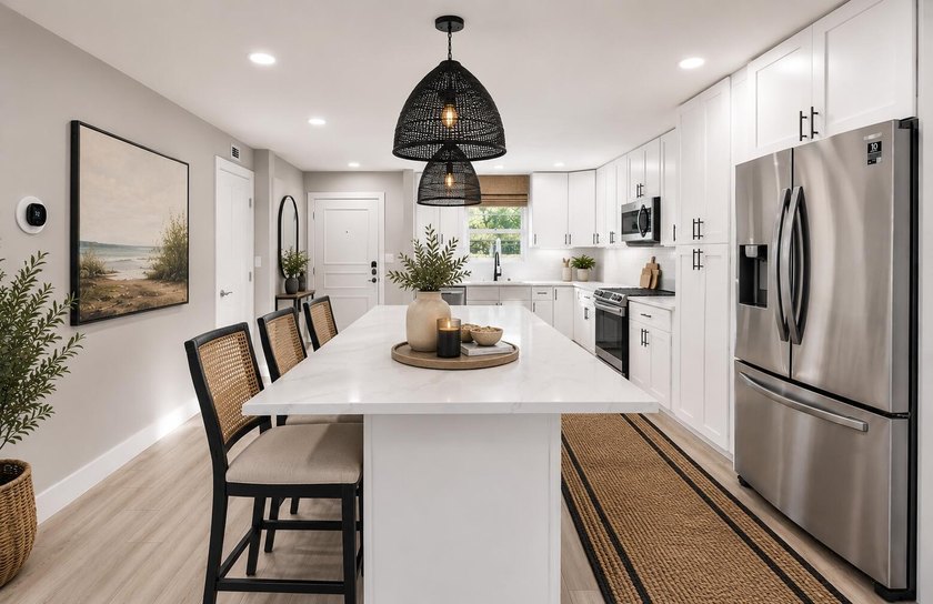 A fully renovated, white-and-bright coastal contemporary retreat - photo 8