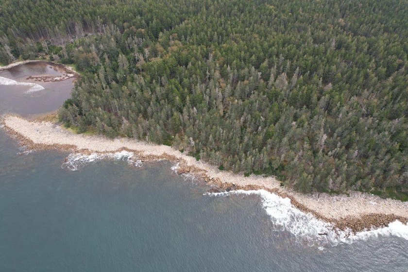 Large bold oceanfront parcel on the west facing shore of - photo 3