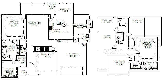 The ''Avalon'' floor plan is under construction in Hutton Pointe - photo 4