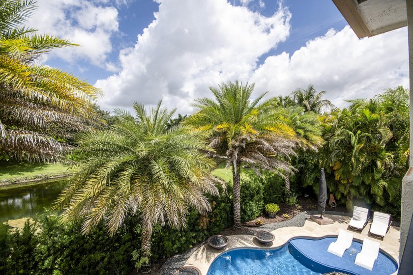 A private backyard paradise with a custom Van Kirk pool, tiki - photo 31