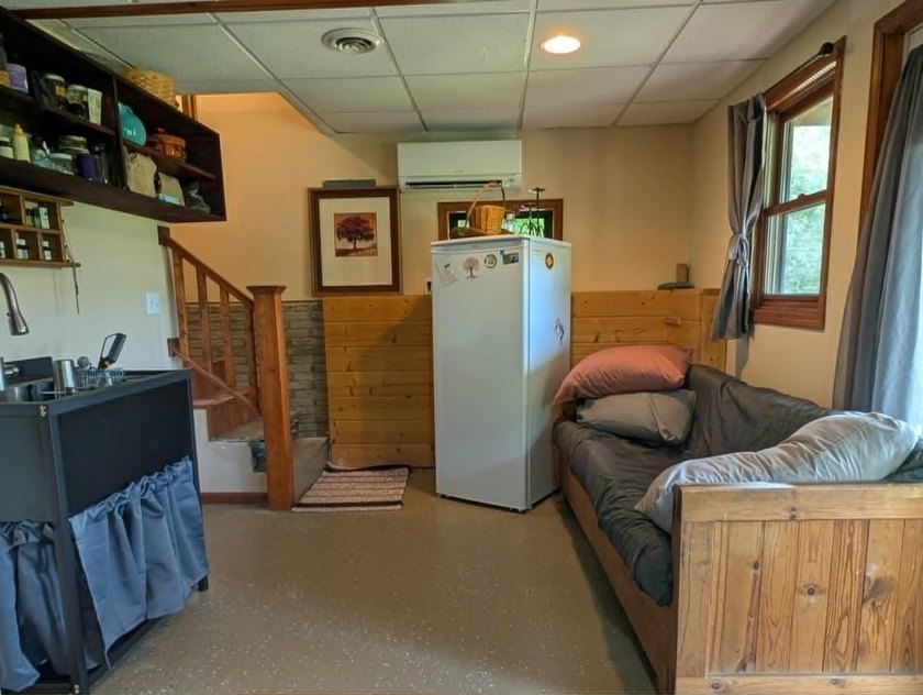 Private A-frame cabin on 3.42 acres + Bear Creek! Located in - photo 34