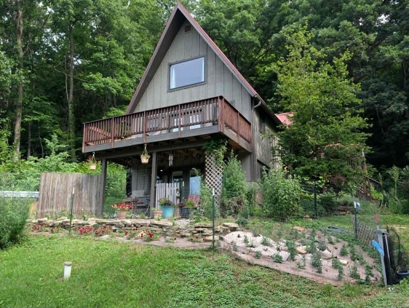 Private A-frame cabin on 3.42 acres + Bear Creek! Located in - photo 49