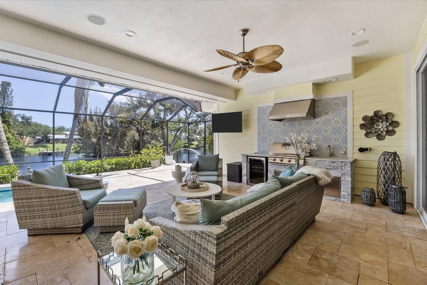 Beautiful custom-built waterfront home with private pool on wide - photo 24
