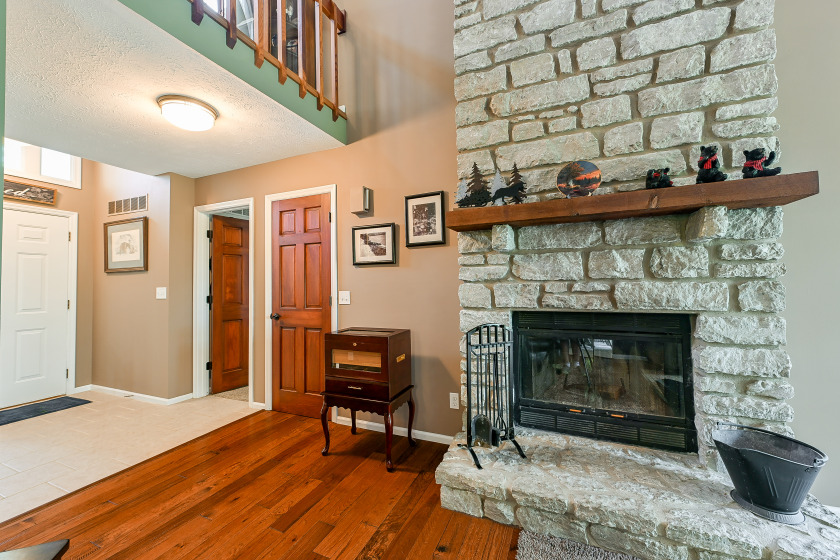 2 story stone fireplace - photo 6