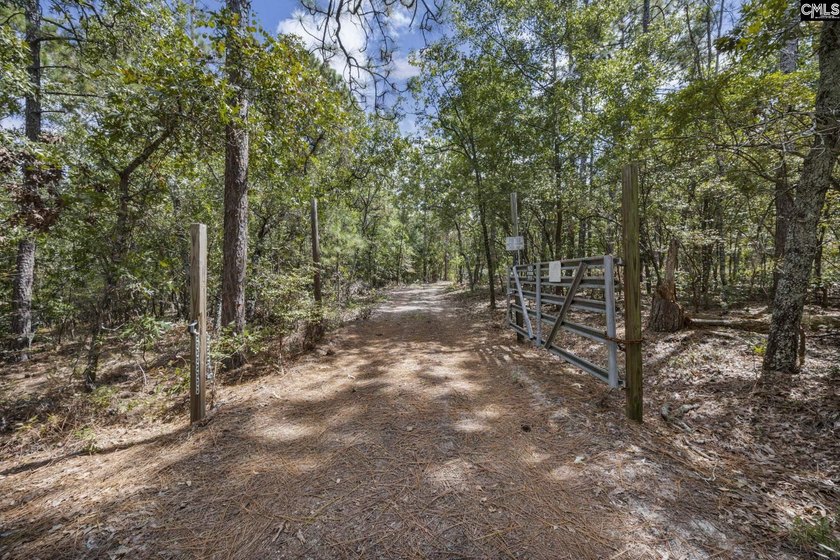 A long, private, tree-lined drive leads to a brick cabin - photo 33