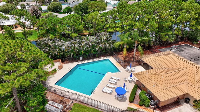 Palm trees sway over your private, screened pool at this move-in - photo 41