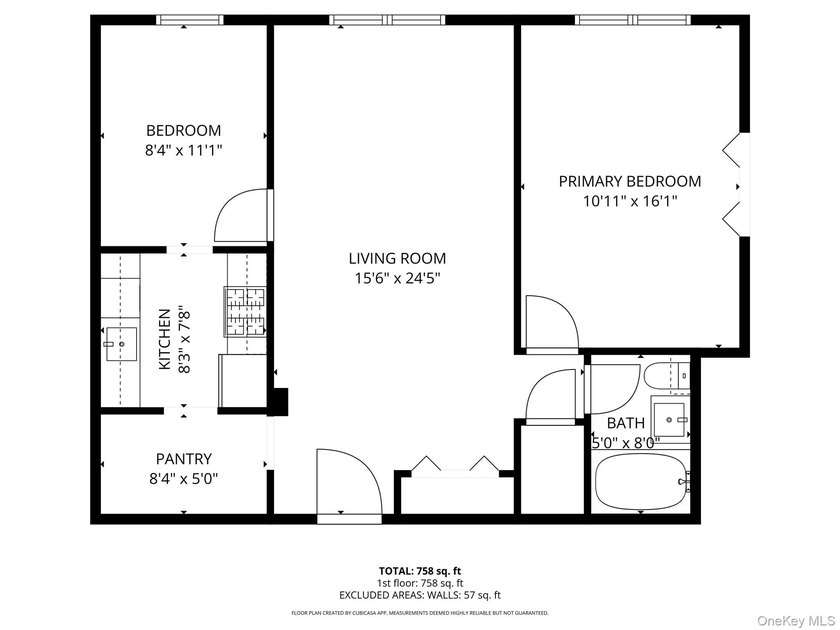 Spacious One Bedroom considered a Junior-4, with a wall up for - photo 26