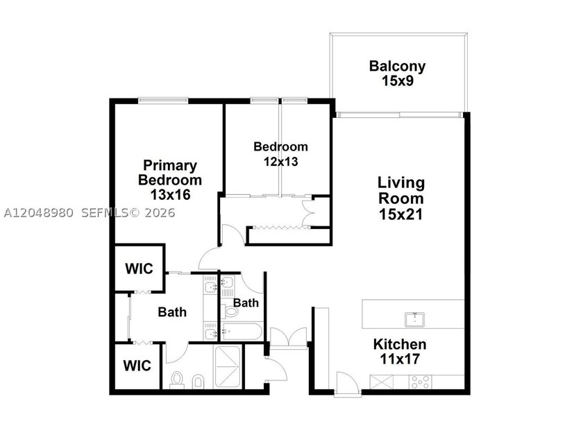 Beautifully remodeled 2-bedroom, 2-bath residence featuring a - photo 42