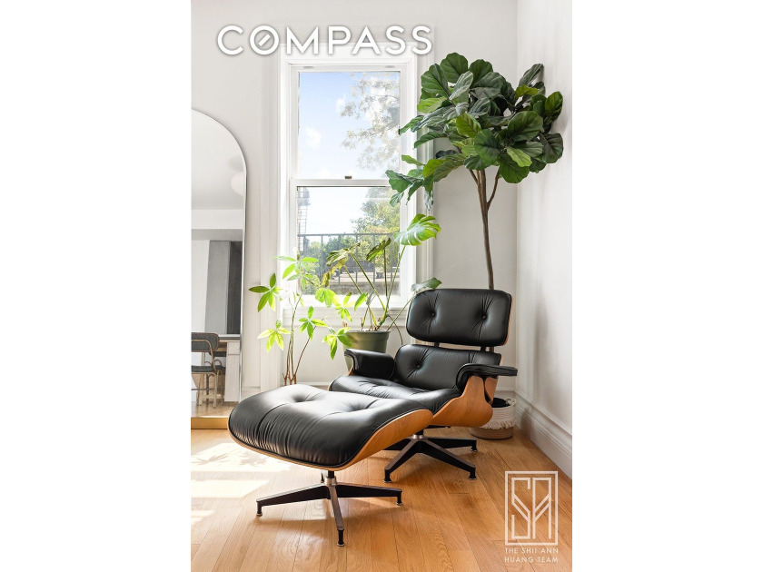 Loft-like, luminous, and tranquil, this fully-renovated pre-war - photo 4