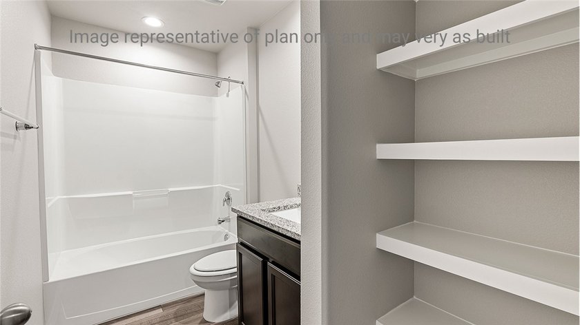The Texas Cali plan is a single-story, 4-bedroom, 2-bathroom - photo 17