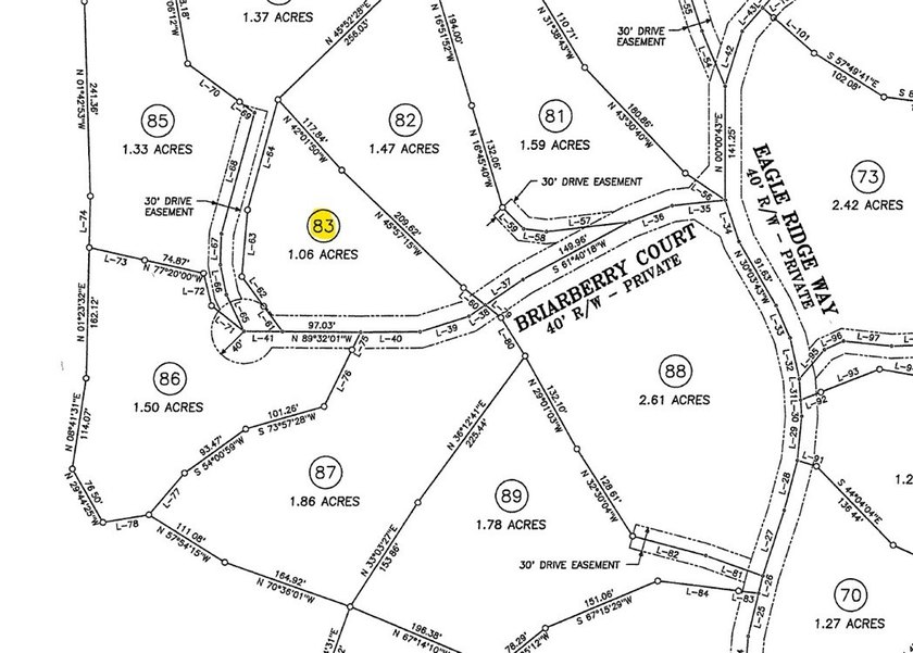 Interior gently sloping lot with potential long range views of - photo 19