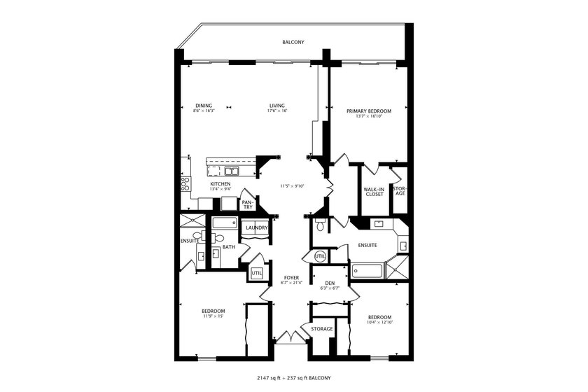 Rare gem--an over 2,200 square foot 3/3 penthouse condo in the - photo 3