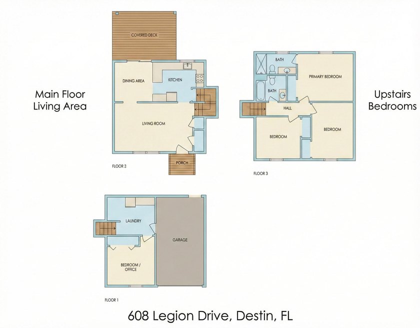 Lowest priced 4-bedroom in Destin with a private pool! Situated - photo 3