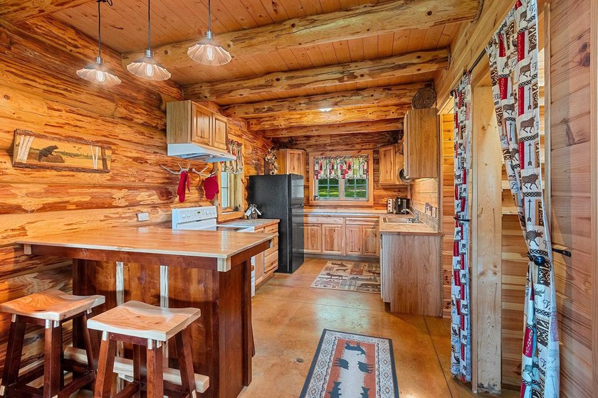 Experience true Northwoods living in this beautiful full log - photo 18