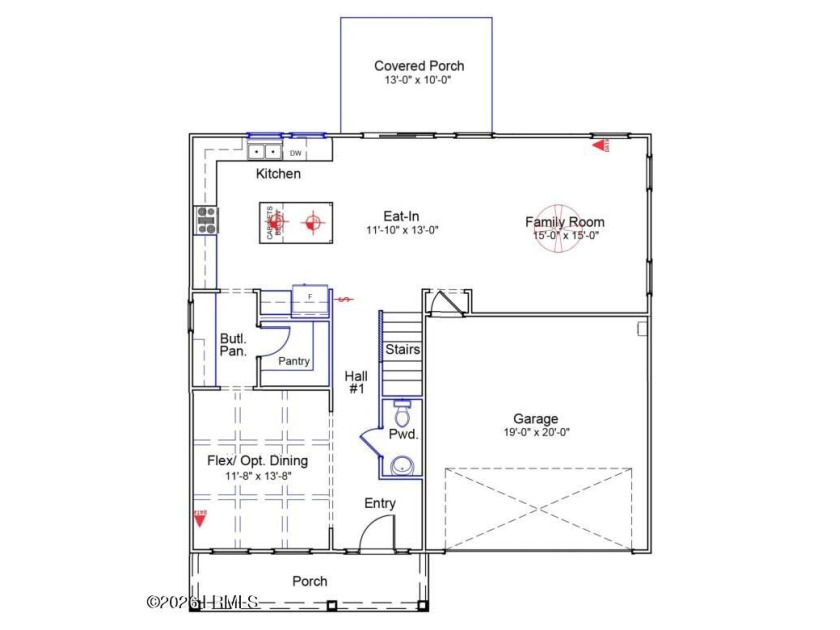 Our Keowee plan features a flex/dining room with a coffered - photo 2