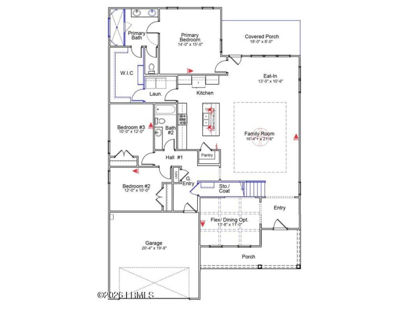 Enjoy spacious one-level living in the Cumberland plan! The main - photo 2