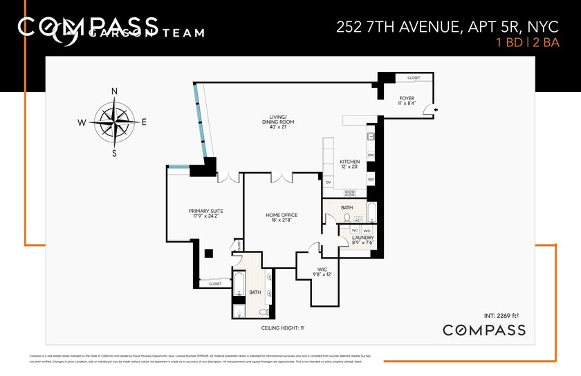 Apartment 5R is a beautifully appointed two-bedroom - photo 14