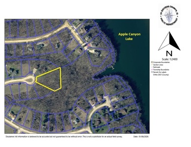 Apple Canyon Lake Lot For Sale in Apple River Illinois