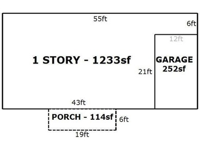 SINGLE FAMILY HOME 103'x90' lot 1,350 sq ft living space 1 car - photo 5