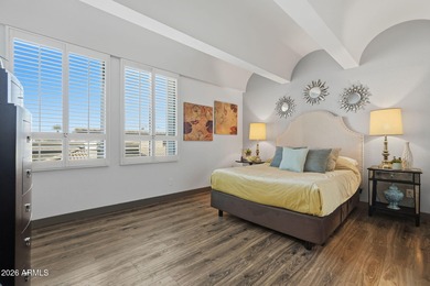 Striking mid-century modern 2 bed, 2 bath condo located at The