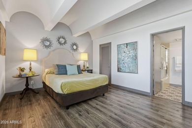 Striking mid-century modern 2 bed, 2 bath condo located at The