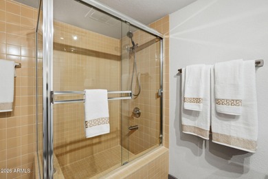 Striking mid-century modern 2 bed, 2 bath condo located at The