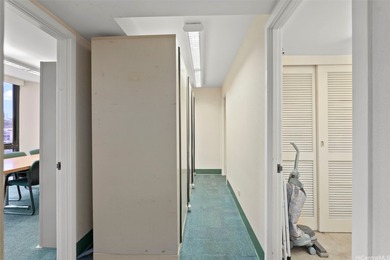 Space is currently configured as a large office with reception