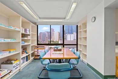 Space is currently configured as a large office with reception