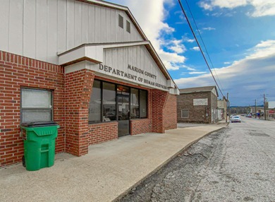 Commercial building in the heart of town. This all-brick