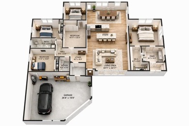 Welcome to this charming 4-bedroom, 2-bathroom home with a 2-car - photo 5