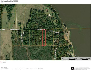 Toledo Bend Lake Lot For Sale in Shelbyville Texas