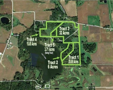 Carr Lake Acreage For Sale in Warsaw Indiana