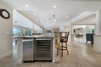 Stunning deep-water residence in Sea Pines features a private