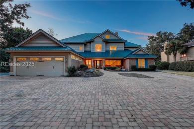 Stunning deep-water residence in Sea Pines features a private