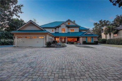 Stunning deep-water residence in Sea Pines features a private