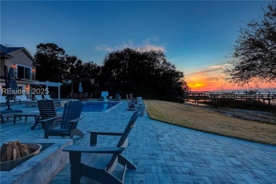 Stunning deep-water residence in Sea Pines features a private