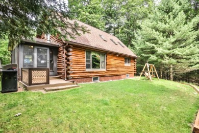 LITTLE MUSKIE LAKE: Full Log Charmer - Lake Home Sale Pending in Woodruff, Wisconsin