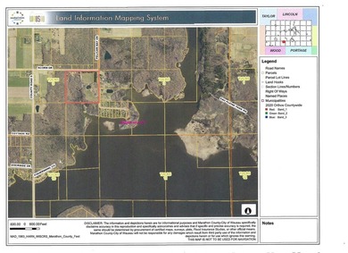 Big Eau Pleine Reservoir Acreage For Sale in Mosinee Wisconsin
