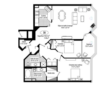 Prestigieux appartement au 14e etage de la tour Verrieres II - photo 40