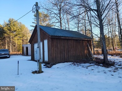 Recreational use wood frame cabin with detached garage and pond - photo 19