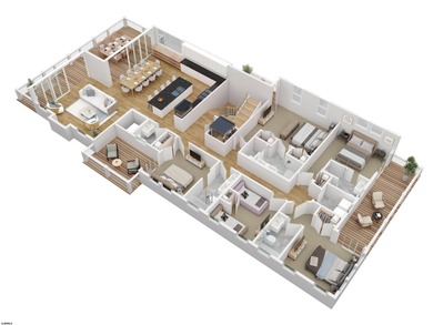 New oceanfront construction featuring 5 bedrooms and 5.5 baths