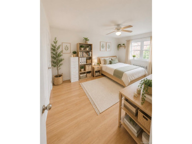 This beautifully sunlit 2-bedroom garden apartment is tucked - photo 4