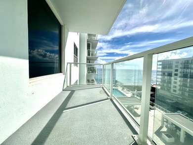 The oceanfront two-bedroom, two-bath residence combines a highly