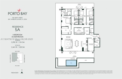 Residence 5A at Porto Bay offers 4 bedrooms plus a den and 4.5 - photo 3
