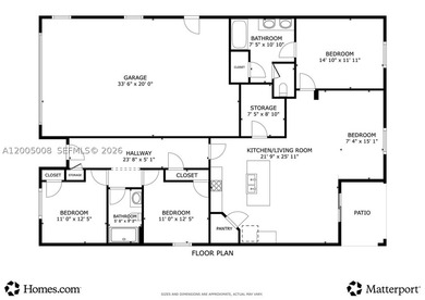 Beautiful home featuring 3 bedrooms, 2 bathrooms, and a 2-car - photo 3