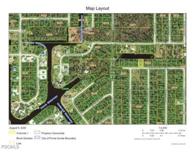 Port Charlotte Waterway Lakes Area Lot For Sale in Port Charlotte Florida