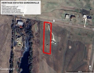 Lake Texoma Lot For Sale in Gordonville Texas