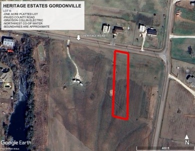Lake Texoma Lot For Sale in Gordonville Texas