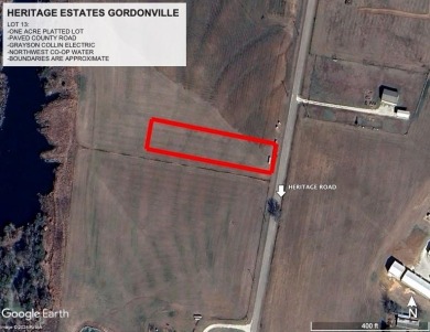 Lake Texoma Lot Active Under Con in Gordonville Texas