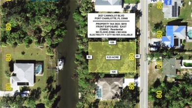 Port Charlotte Waterway Lakes Area Lot For Sale in Port Charlotte Florida